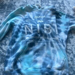 nibi montauk hamptons style tie dye hoodie